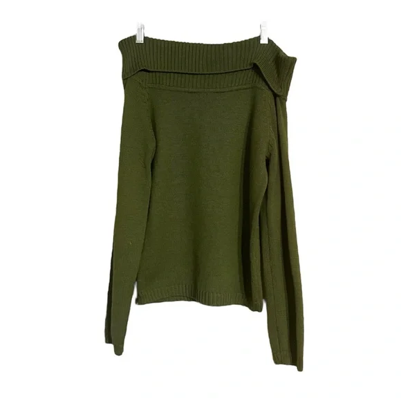 Vintage Borretti Olive Green Merino Wool Sweater Italy Made M